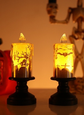 万圣节蜡烛灯新款跨境鬼节装饰摆