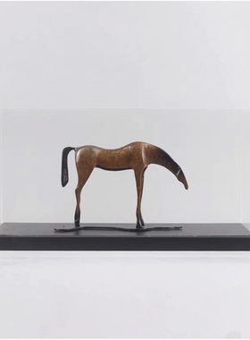 马到成功摆件金属工艺品办公室博古架大班台摆设客厅玄关柜马摆件