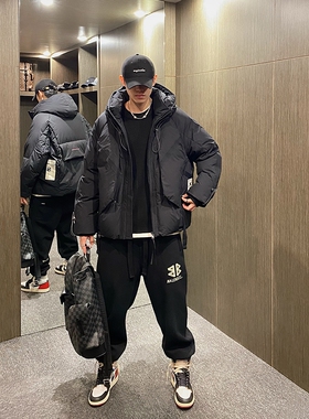 【官网折扣】BEAMS JAPA连帽设计感面包羽绒服宽松保暖情侣外套