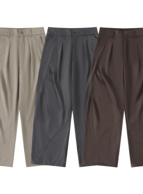 【品牌折扣】BEAMS NNDS西装长裤褶皱垂感休闲春夏秋男女阔腿弯刀