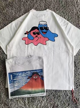 【官网折扣】日BEAMS JAPA FUJI君小红绳定番卡通印花宽松短袖T恤