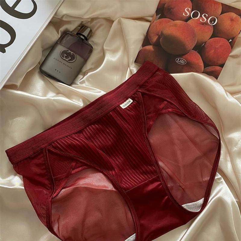 拒绝美丽羞耻！性感纯欲半透蕾丝轻薄网纱侧边交叉带女士三角内裤,女士内衣/男士内衣/家居服,女三角裤,淘宝优惠券,粉丝福利购,淘宝优惠卷