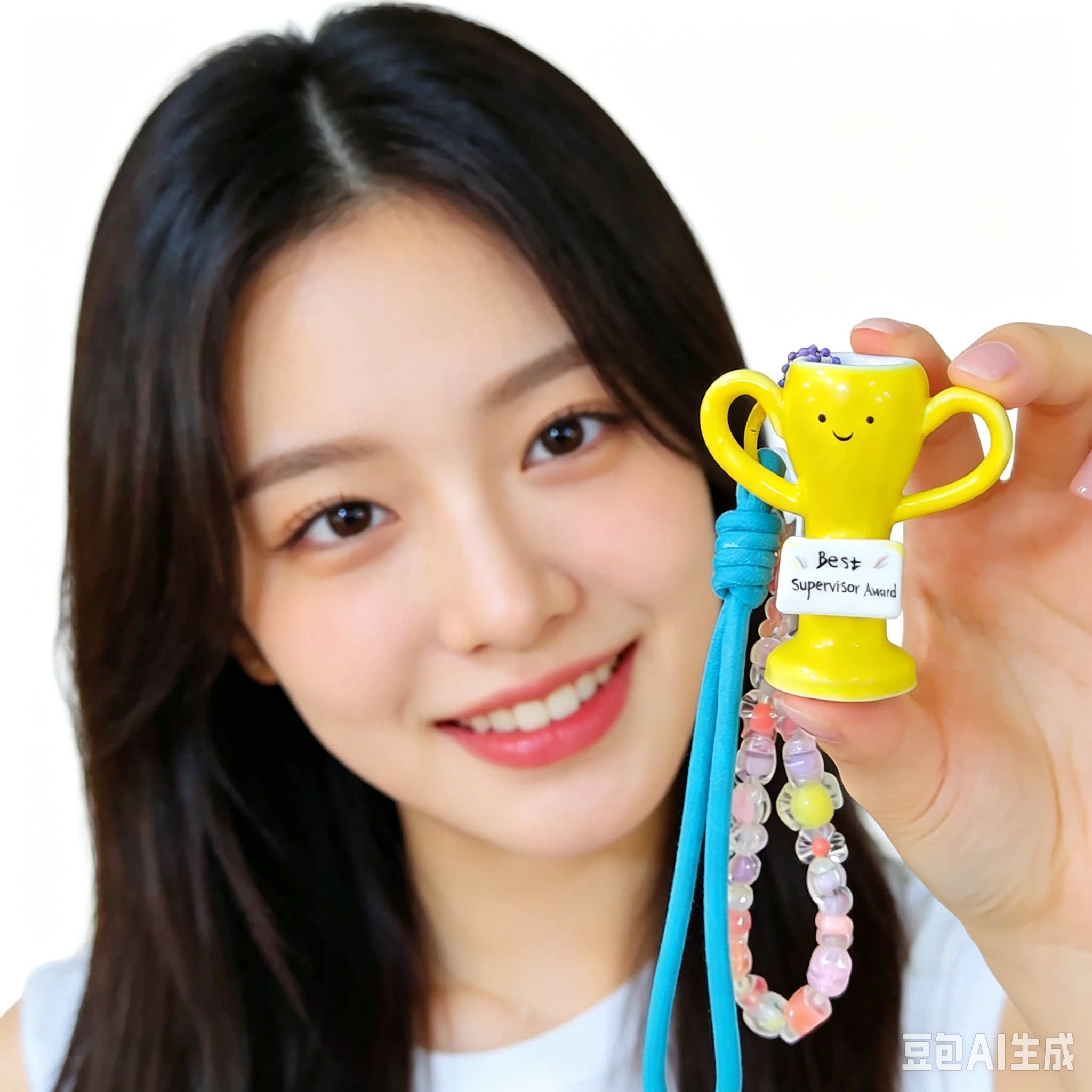 DIY小奖杯包挂件链私人个性化署名文字内容可定制 The best 礼物