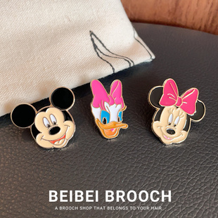 米老鼠胸针卡通可爱米奇米妮金属徽章情侣别针配饰背包衣服装 饰品