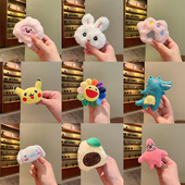卡通可爱日系胸针ins潮个性 毛绒别针配饰衣服包包玩偶挂件装 饰品
