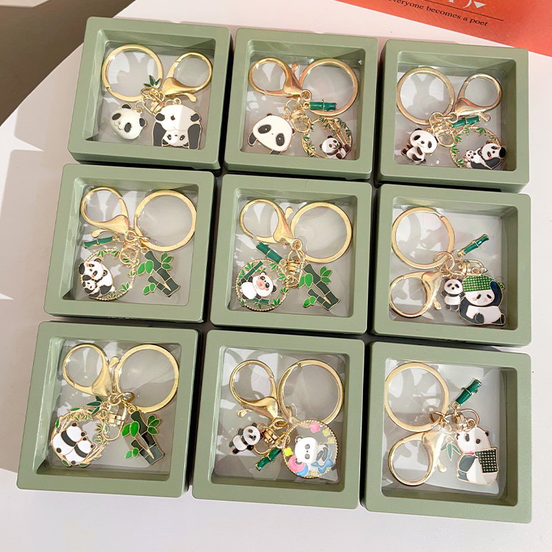 可爱大熊猫钥匙扣中国风卡通文创金属挂件礼盒情侣挂饰纪念品礼物,节庆用品/礼品,钥匙扣,淘宝优惠券,粉丝福利购,淘宝优惠卷