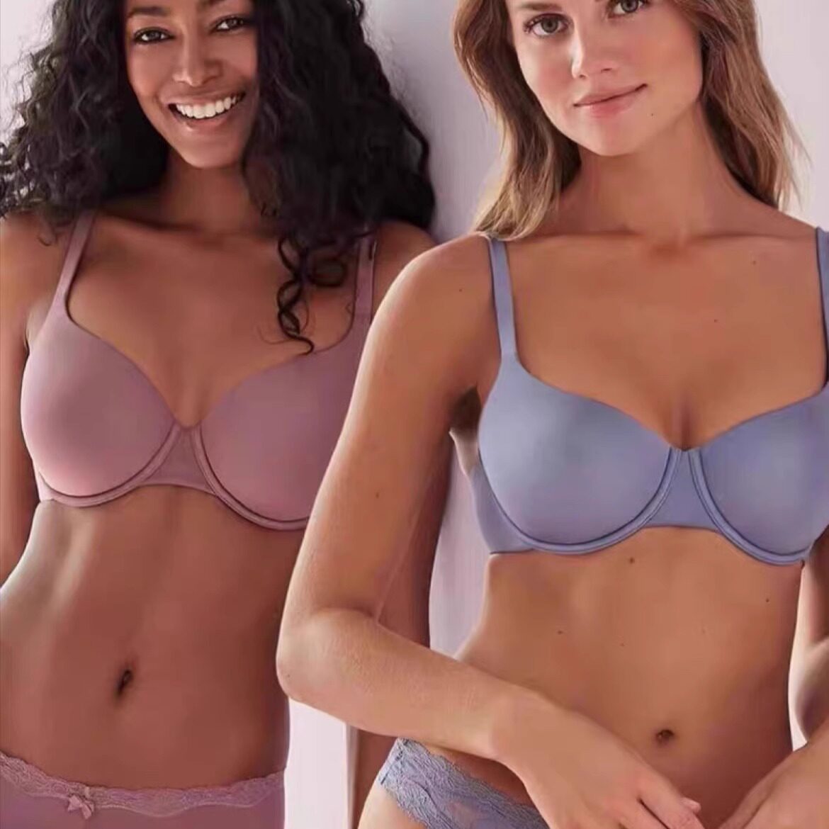 外贸欧美光面无痕有钢圈内衣文胸