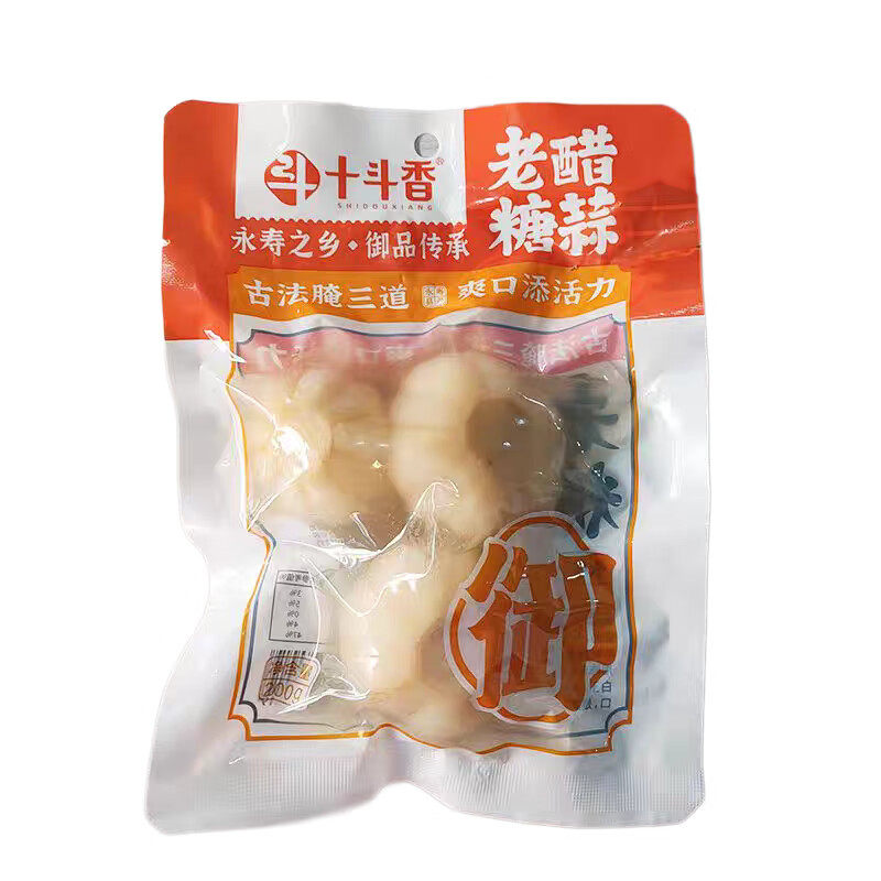 十斗香御品传承手工老醋糖蒜200g古法三道腌制酸甜脆爽老醋糖蒜,水产肉类/新鲜蔬果/熟食,腌制/榨菜/泡菜,淘宝优惠券,粉丝福利购,淘宝优惠卷