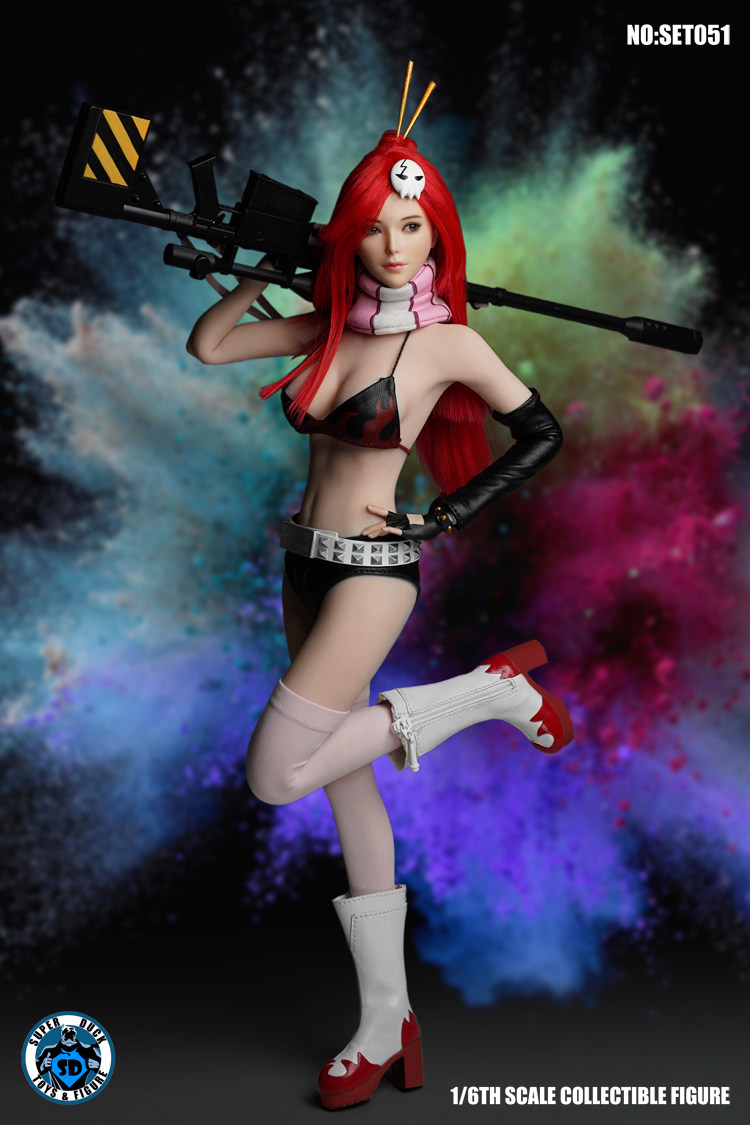 现货 super duck 1/6 天元突破 优子 美少女狙击手 sniper set051