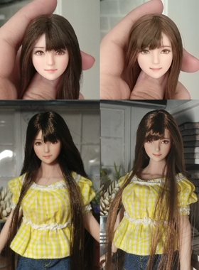 邻家女孩 1/6 obitsu 女兵人 头雕 phicen LD UD 岚素体