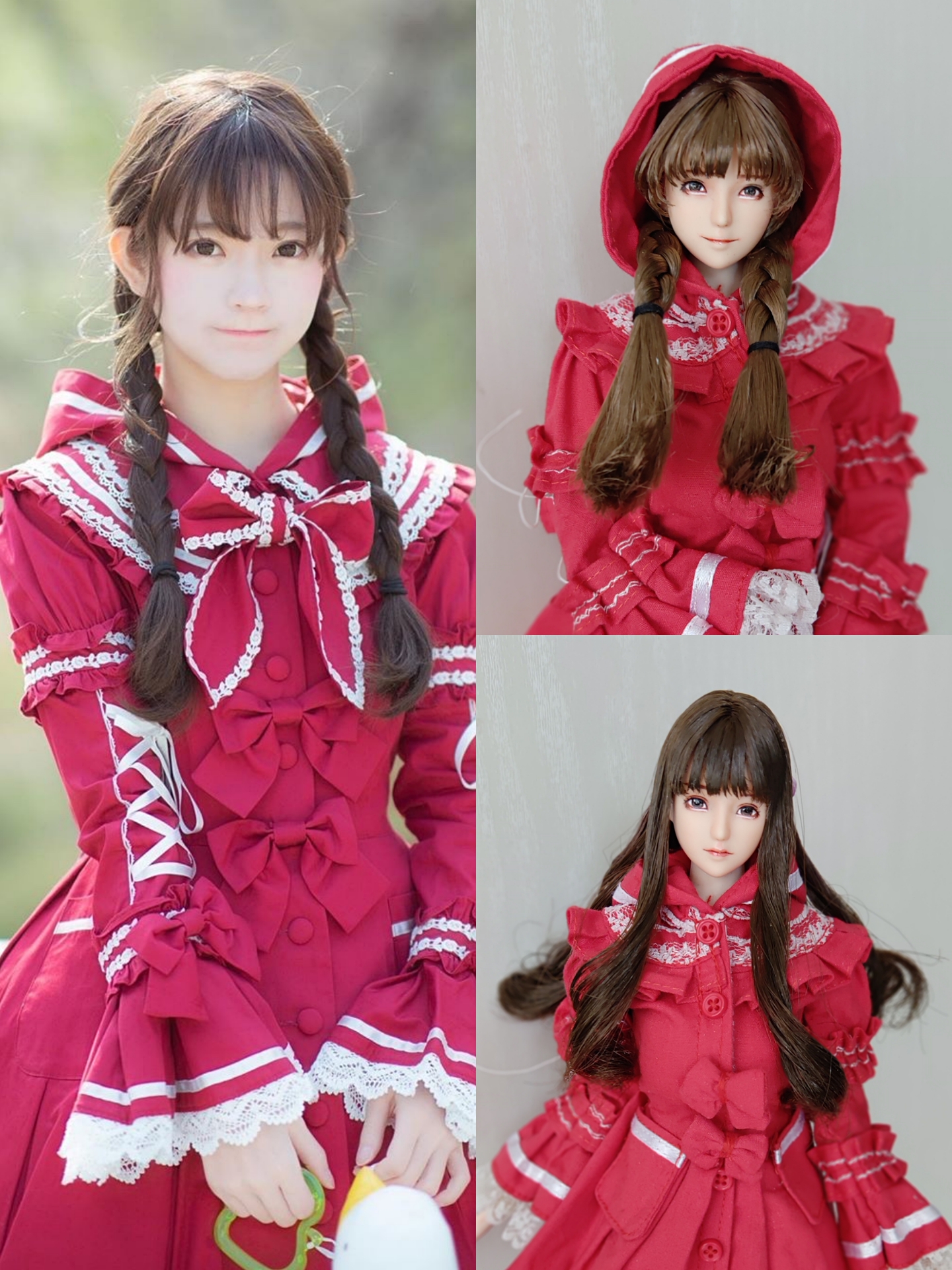 可爱芭比娃娃 小红帽 12寸人偶非phicen