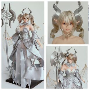 1/6游戏王白银之城的拉比林斯妹迷宫城的白银姬可动人偶模型手办