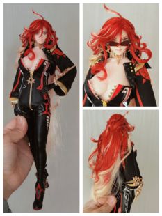 1/6原神火神女兵人定制服装可动手办来图定做接单娃衣