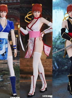 【现货】1/6死或生doa霞格斗女兵人super duck set073整套人偶