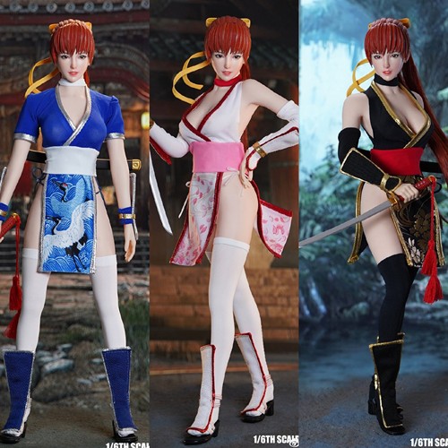 【现货】1/6死或生doa霞格斗女兵人super duck set073整套人偶