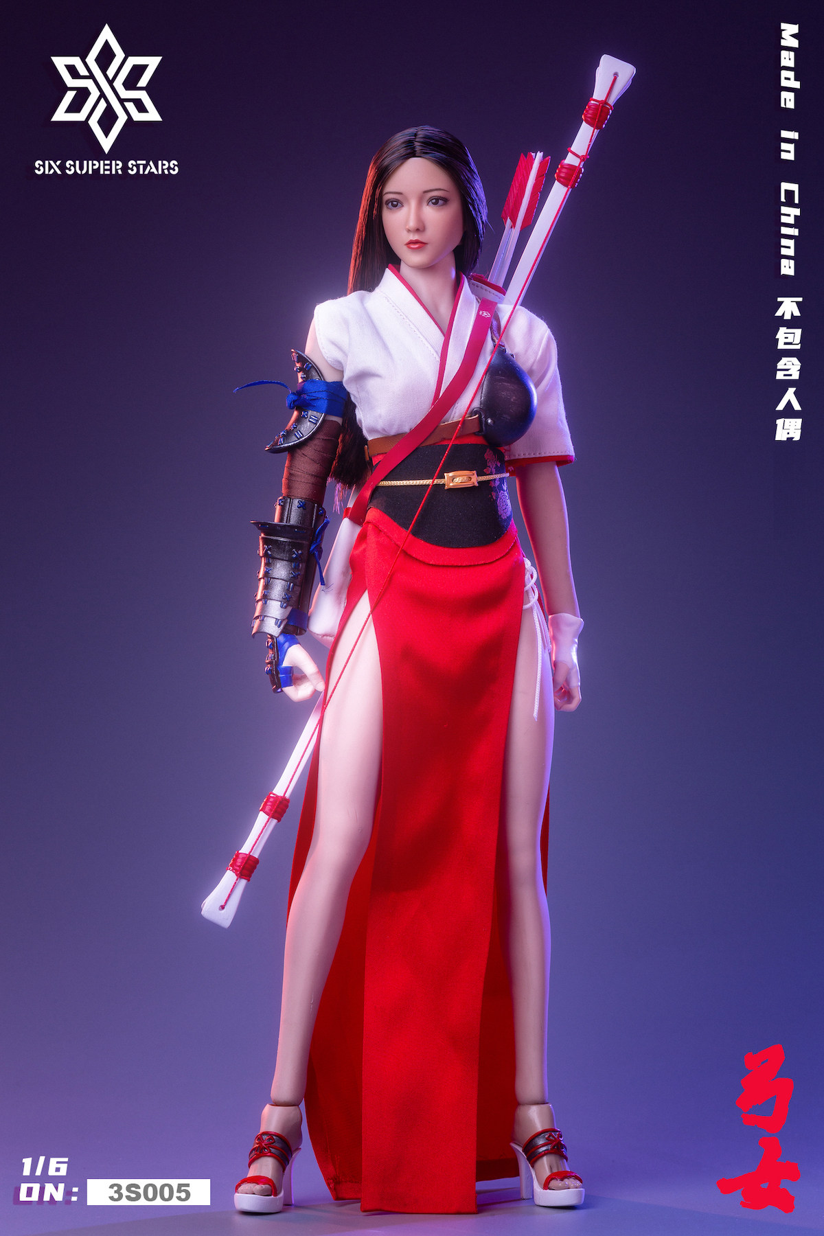 接单 六芒星 3stoys 1/6 弓女服装配件 女兵人偶不含头雕包胶素体