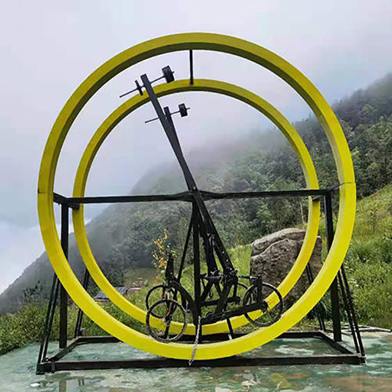 体能训练双人360度旋转自行车