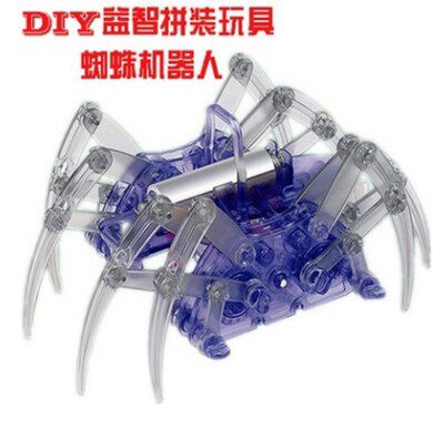 diy爬行科学彩盒装蜘蛛机器人