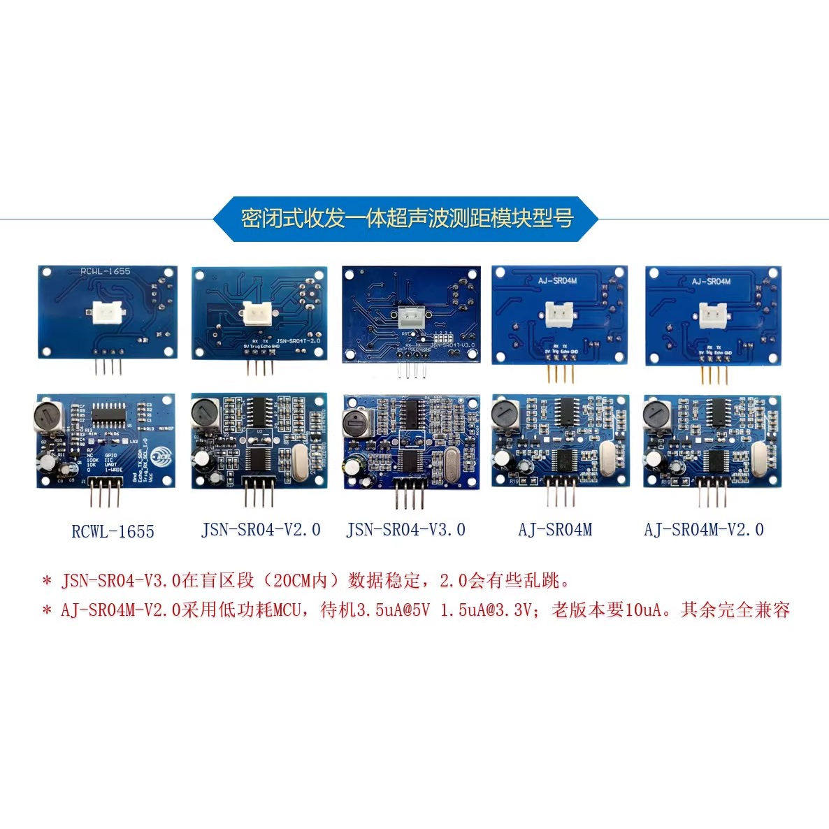 一体化超声波测距模块倒车雷达