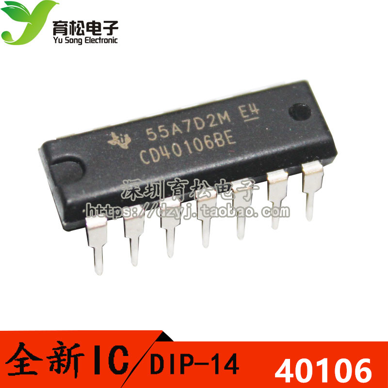 直插 CD40106 六施密特触发器 DIP-14 原装全新