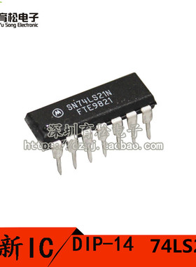 74LS21 SN74LS21N HD74LS21P 4输入端双与门 DIP-14