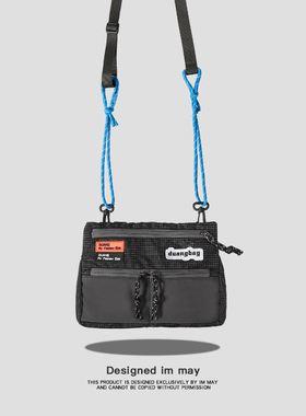 小众设计撞色机能风单肩斜挎包女百搭ins潮酷信封包轻便手机包男