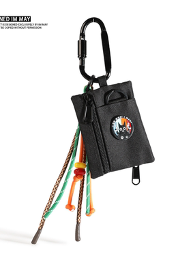 原创登山扣精致小零钱包耳机包腰间挂饰包包配饰挂件钥匙扣男士