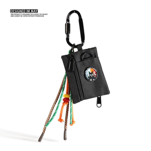 原创登山扣精致小零钱包耳机包腰间挂饰包包配饰挂件钥匙扣男士