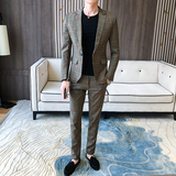 20年春季新款婚礼礼服结婚小西服西裤西装套装A328-2022-P165，男装西服套装，星座406