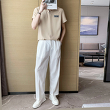 夏季新款短袖套头无头风衬衫上衣A328-21303-P50K75，男装衬衫，星座406