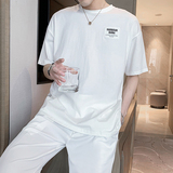 夏季新款潮百搭印花短袖T恤可爱宽松体恤上衣A328-21300-P55K75，男装T恤，星座406