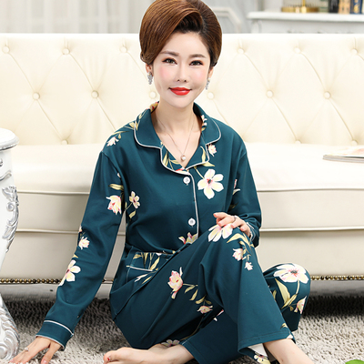 高档中年秋冬季大码可外穿家居服