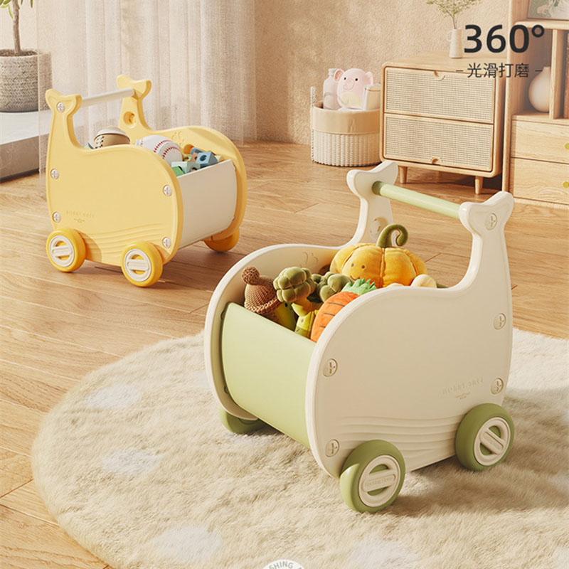 儿童玩具塑料收纳手推车