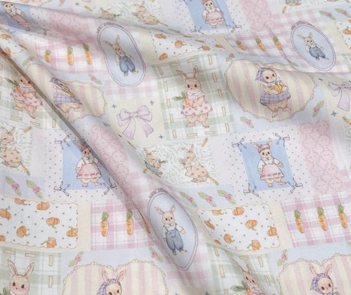 一米价40支100纯天丝紧密赛络纺蛋糕草莓兔子洛丽塔挂脖夏季布料