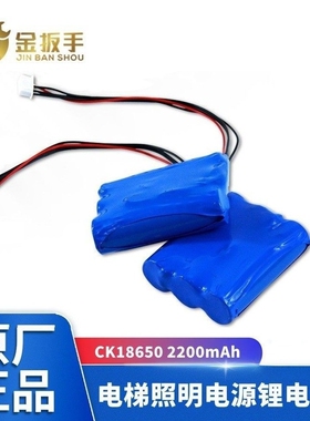 电梯RKP220/12应急照明电源锂电池组2200mAh 12V 适用德凌/富士通