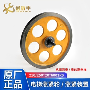 杭州西奥/奥的斯电梯涨紧轮210/250*20*6003RS三菱涨紧装置限速器
