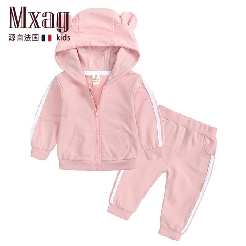 MXAG婴儿衣服春秋季韩版小孩子外套两件套套装两件式0一1岁女宝宝
