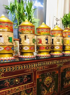 如意自在源电动转轮摆件
