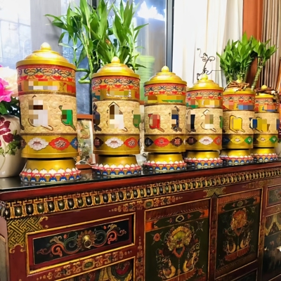 如意自在源电动转轮摆件