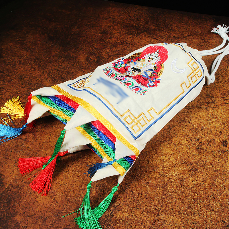 藏式袋布袋用品绣花糌粑袋子双层青稞袋法器宝瓶袋收纳袋民族风