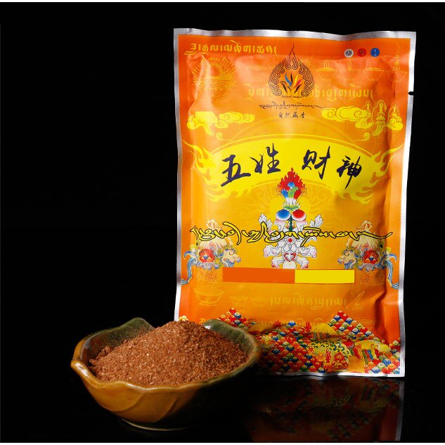 藏香粉五姓财神香薰粉藏传用品烟供粉火供粉家用薰香
