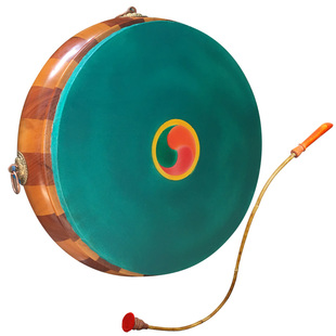 藏式 用品家用法器民族手鼓原木色藏族大鼓鼓架 法鼓藏传藏式