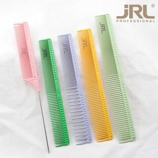 JRL剪发梳子尖尾梳裁发梳中长短女发剪发耐高温防静电理发裁剪梳