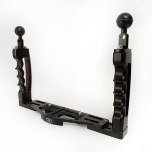 水下摄影相机支架 tg5 双手持灯臂 GoPro 潜水摄影相机支架铝合金