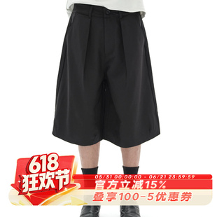 SADSOUP SHORTS 工字活褶 简约高级感 七分裤型 休闲西装短裤