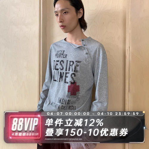 SADSOUP侧肩扣松弛垂感猎户长袖