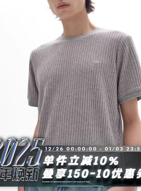 POH KNIT TEE 天丝混纺 合体修身 螺纹下摆 刺绣logo 精英短袖