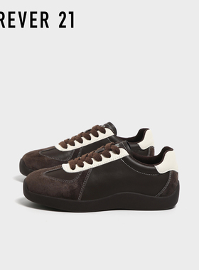 F21真皮芭蕾德训鞋女款2025新款秋季轻便软底不累脚休闲阿甘板鞋