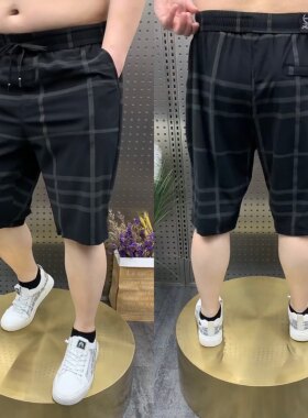 短裤宽松舒适时尚百搭格子休闲裤