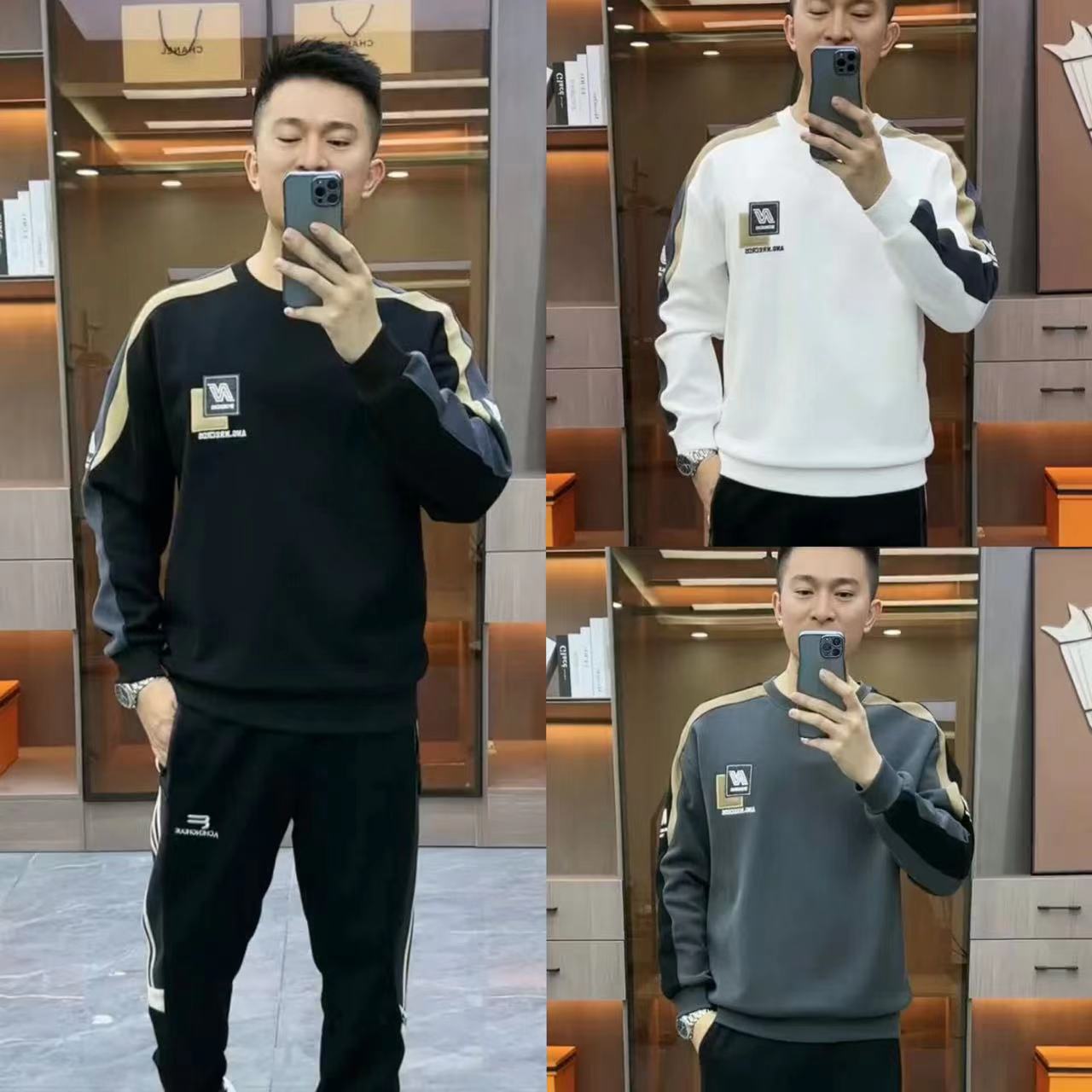 时尚潮流加绒保暖套头卫衣